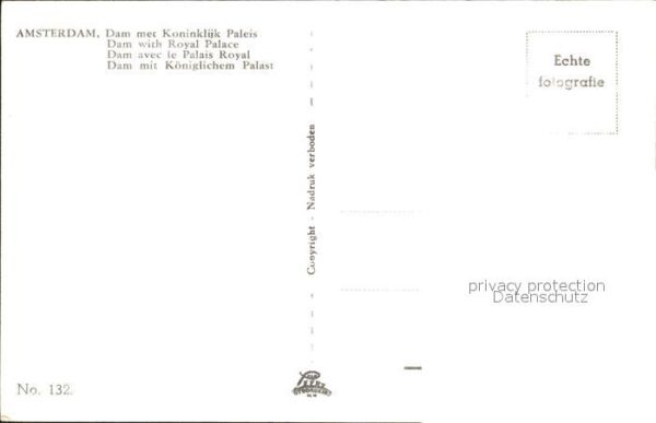 Amsterdam Niederlande Dam met Koninklijk Paleis – Bild 2