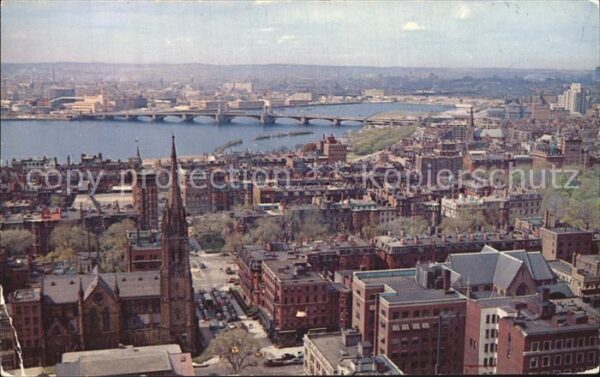 Boston Massachusetts View from the top of The John Hancock B
