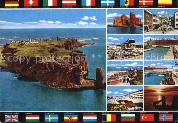 Helgoland Fliegeraufnahme Lange Anna Strandpartie