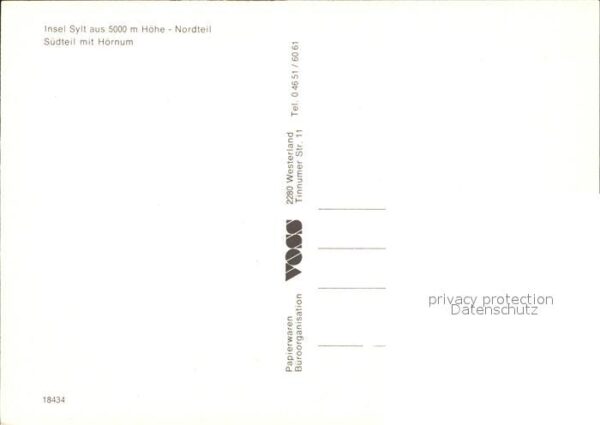 Insel Sylt Fliegeraufnahmen Nordteil und Südteil m – Bild 2