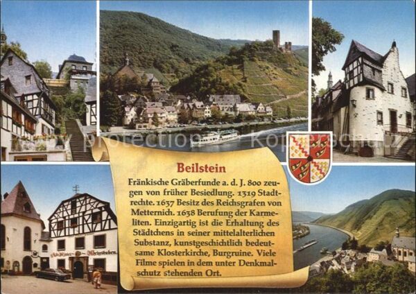 Beilstein Mosel Treppenaufgang Moselpartie Burg Mettern