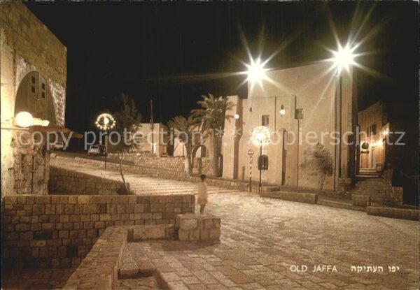 Jaffa Strassenpartie bei Nacht