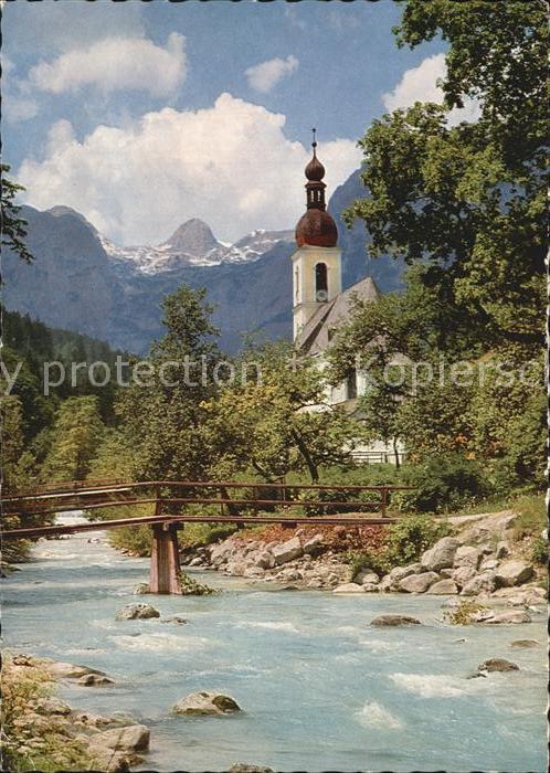 Berchtesgaden Ramsauer Kircherl mit Reiteralpe