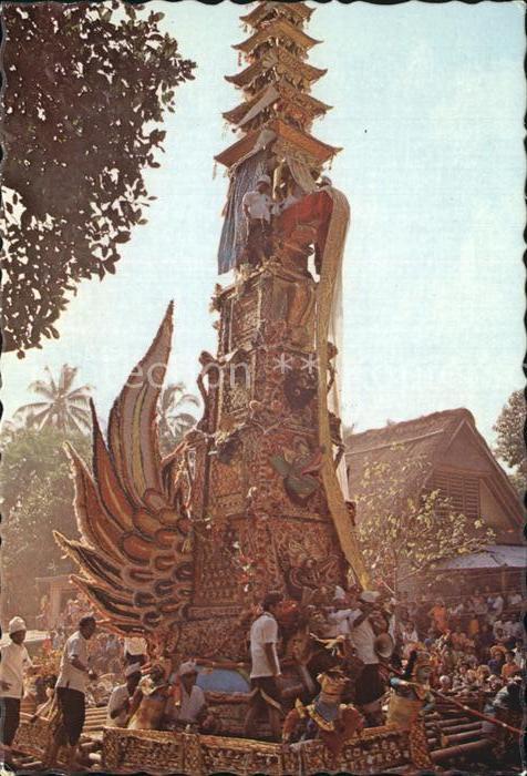 Bali Indonesien Mahkota tempat penyimpanan mayat yang a