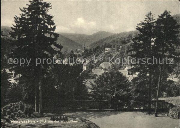 Altenbrak Harz Blick von der Waldbühne
