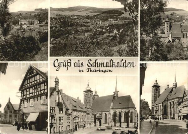 Schmalkalden Total und Teilansichten Fachwerkhaus Ma