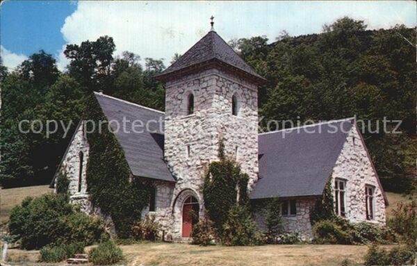 Vermont US-State Stone Church Sherburne