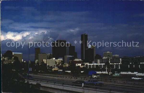 Los Angeles California Skyline Gewitterstimmung