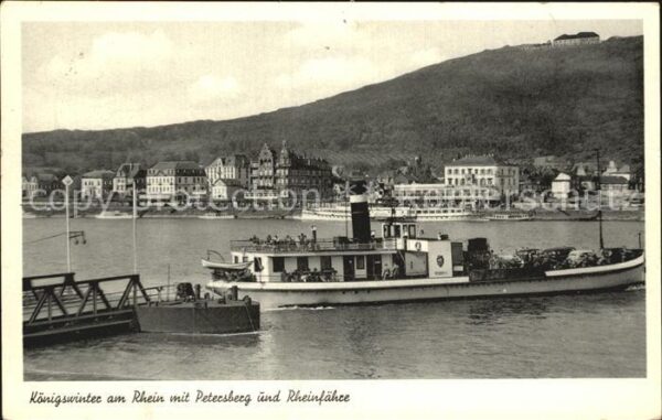 Koenigswinter Petersberg Rheinfähre Rein