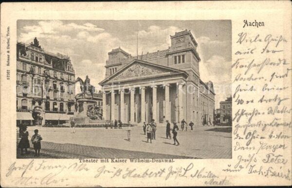 Aachen Theater Kaiser Wilhelm Denkmal