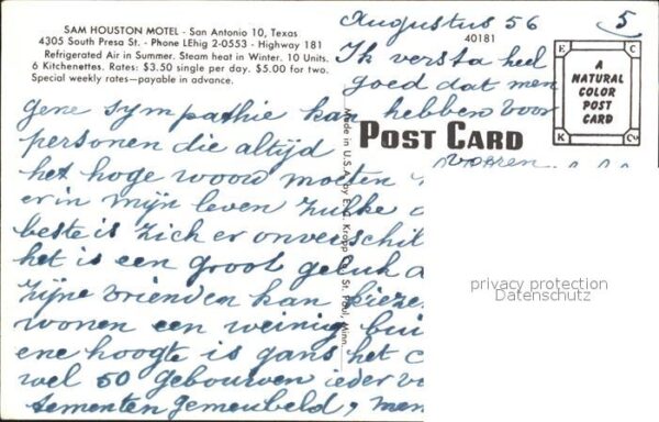 San Antonio Texas South Presa Sam Houston Hotel – Bild 2