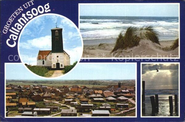 Callantsoog Ortsansicht Kirche Dünen