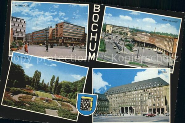 Bochum Hauptbahnhof Rosengarten Rathaus