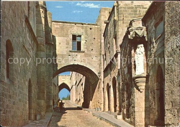 Rhodos Rhodes Aegaeis Rittergasse