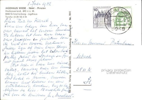 Schmallenberg Jagdhaus Wiese Hotel Pension – Bild 2