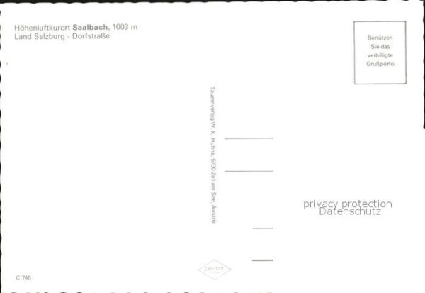 Saalbach-Hinterglemm Höhenluftkurort Dorfstraße – Bild 2