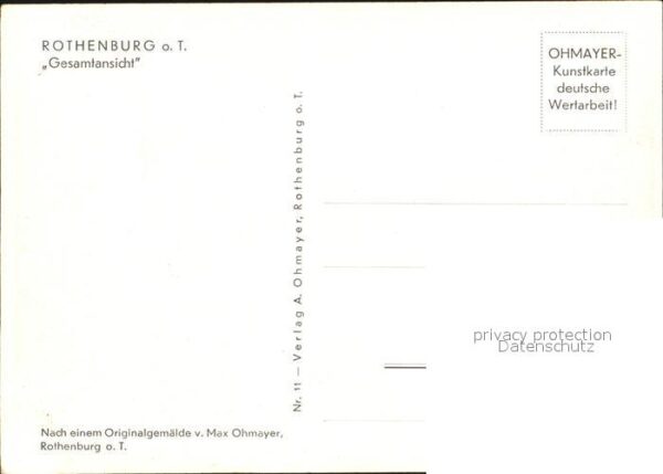 Rothenburg Tauber Stadtansicht – Bild 2