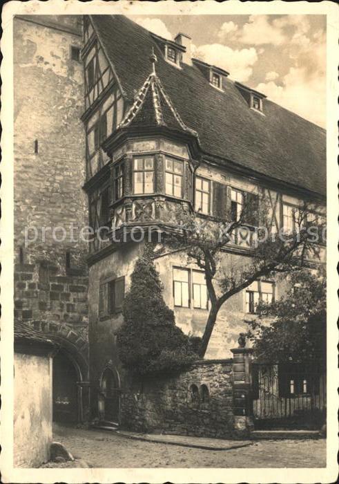 Rothenburg Tauber Erker beim weißen Turm