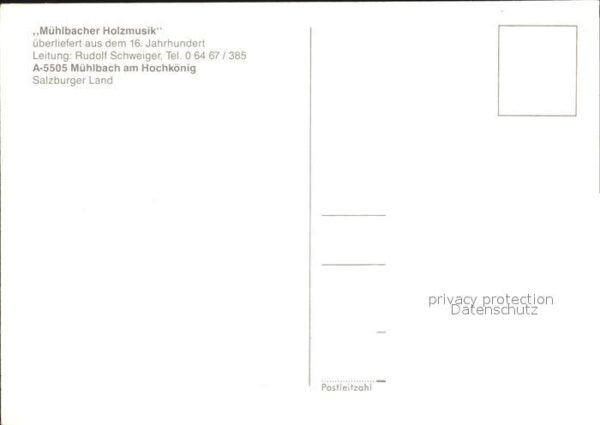 Muehlbach Hochkoenig Mühlbacher Holzmusik Trachten – Bild 2