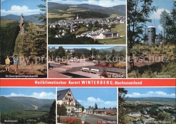 Winterberg Hochsauerland Kurort Georgsprungschanze Kurpark Asten