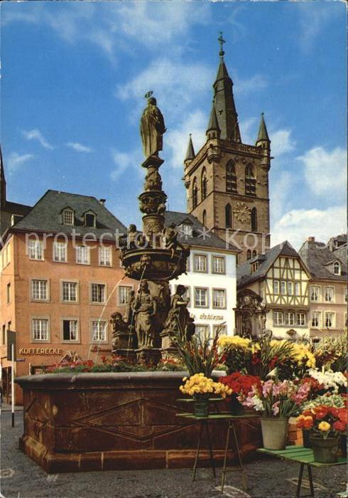 Trier Marktbrunnen Sankt Gangolph Kirche