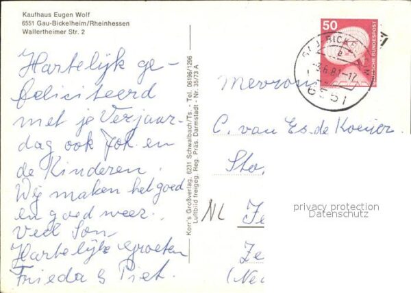 Gau-Bickelheim Ortsansicht Kaufhaus Wolf – Bild 2