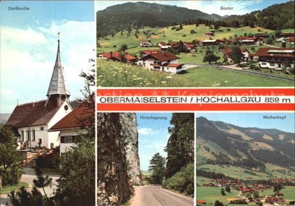 Obermaiselstein Dorfkirche Besler Hirschsprung Weiherko