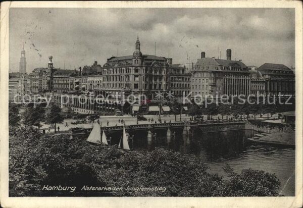Hamburg Alsterarkaden Jungfernstieg