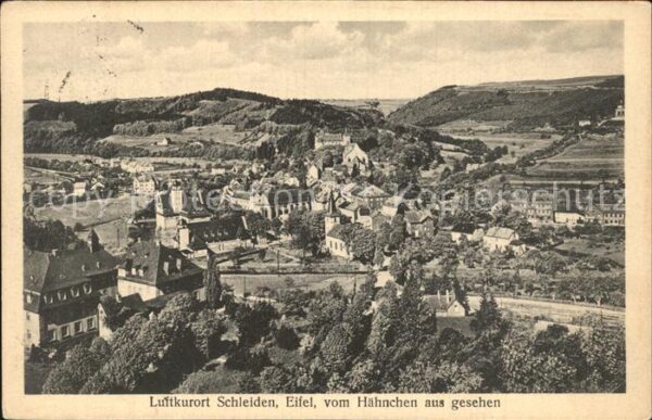 Schleiden Eifel Blick vom Hähnchen aus