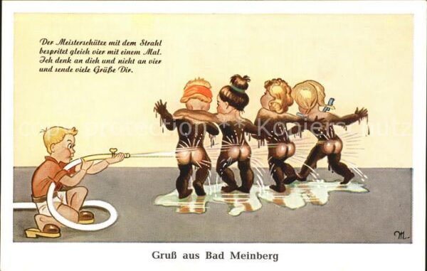Bad Meinberg Der Meisterschütze Komik Künstlerkarte