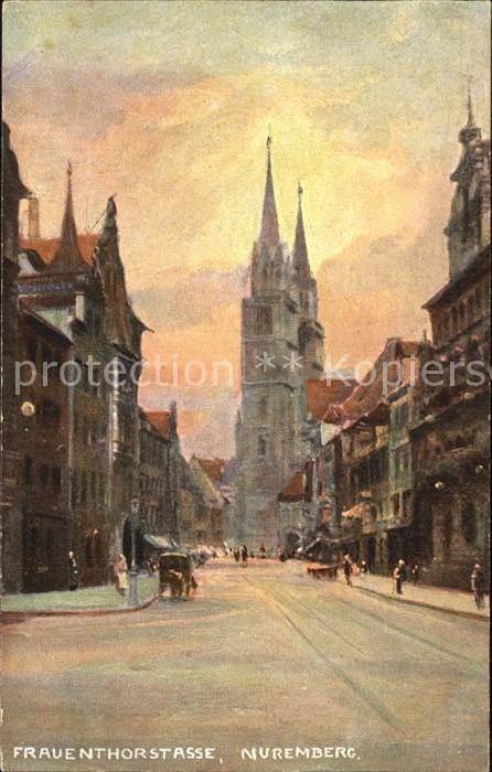 Nuremberg Frauenthorstrasse Künstlerkarte