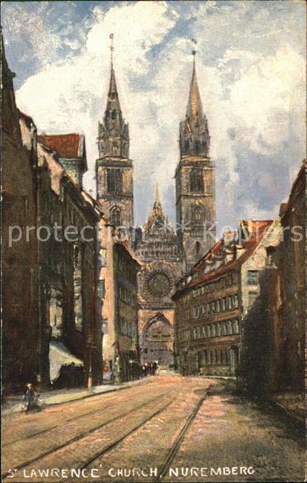 Nuremberg Lawrence  Church Künstlerkarte
