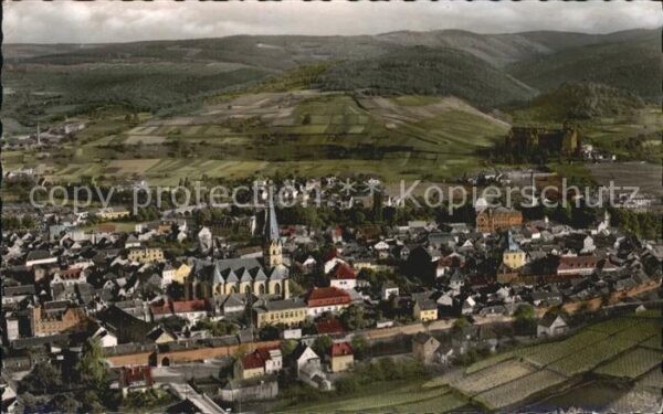 Ahrweiler Ahr Fliegeraufnahme