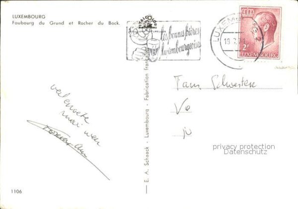 LUXEMBOURG  Luxemburg Fauborg du Grand et Rocher du Bock – Bild 2