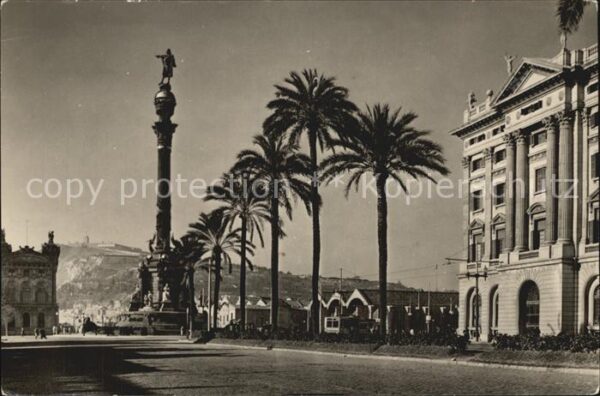Barcelona Cataluna Paseo de Colon
