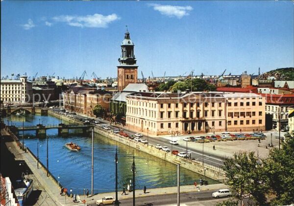 Goeteborg Gustav Adolfs torg med Stora Hamnkanale