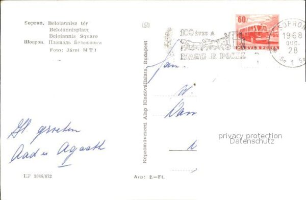 Sopron Oedenburg Beloiannisz Ter – Bild 2