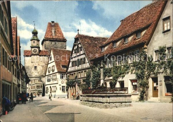 Rothenburg Tauber Markusturm mit Röderbogen