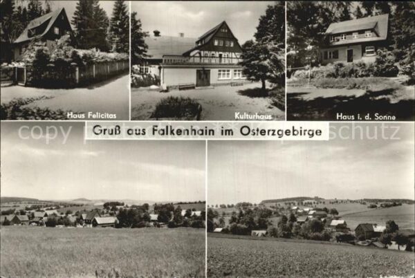 Falkenhain Altenberg Erzgebirge Haus Felicitas Kulturhaus Haus Sonne