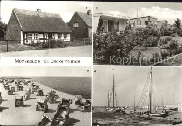 Moenkebude Fischerhaus Bungalowsiedlung Strand Haf
