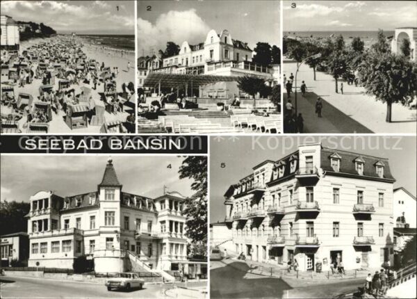 Bansin Ostseebad Strand Erholungsheime Josef Orlopp Juli