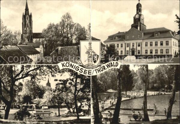 Koenigsee Thueringen Kirche Strandbad
