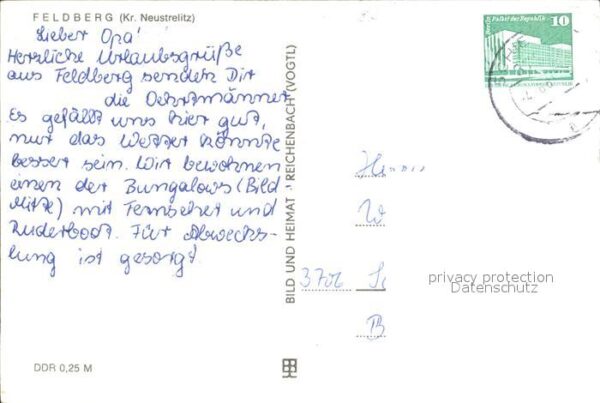 Feldberg Mecklenburg Strandbad Luzin-Halle Ferienheim Freund – Bild 2