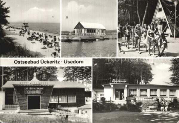 Ueckeritz Usedom Strand Hafen Achterwasser Neptunfest St