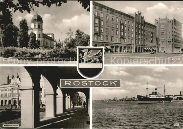 Rostock Langestrasse Museum Rathaus Hafen