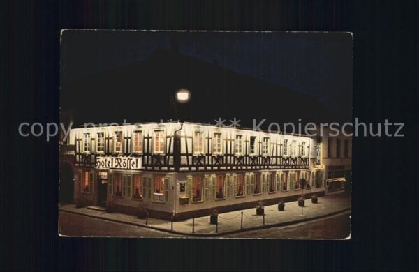 Bergzabern Bad Hotel Rössel bei Nacht