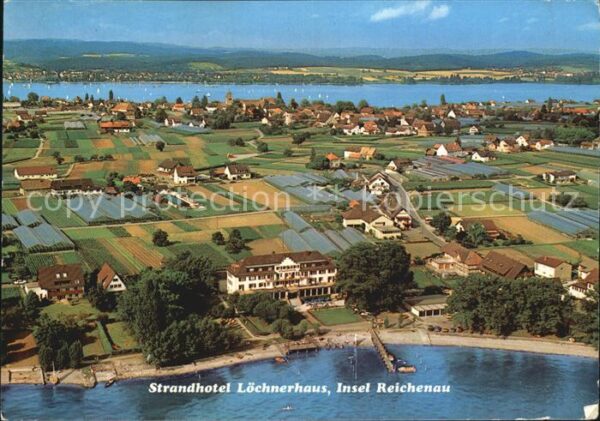 Insel Reichenau Fliegeraufnahme Strandhotel Löhnerhaus