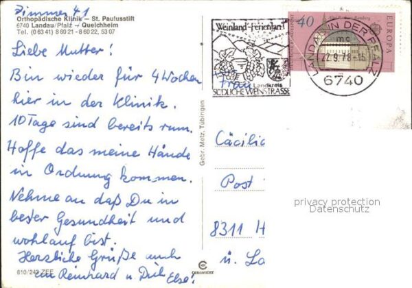 Landau Pfalz Quelchheim Orthopädische Klinik – Bild 2