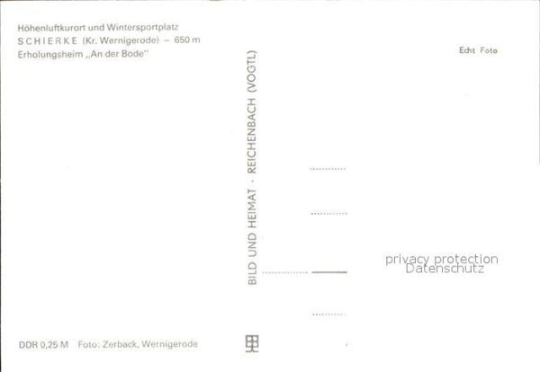 Schierke Harz Erholungsheim An der Bode – Bild 2