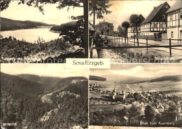 Sosa Erzgebirge Talsperre Hauptstrasse Auersberg Höllen